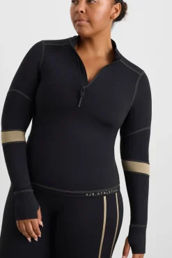 Colour Blocked Quarter Zip 758