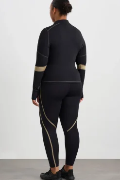 Colour Blocked Quarter Zip 758