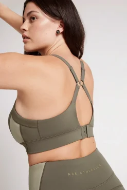 Contrast Adjustable Strap Sports Bra 321