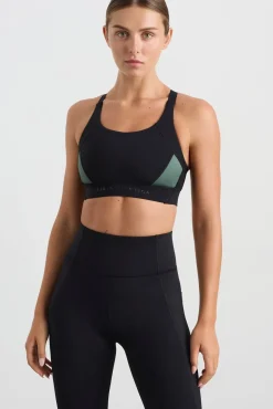 Contrast Adjustable Strap Sports Bra 321