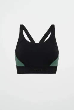 Contrast Adjustable Strap Sports Bra 321