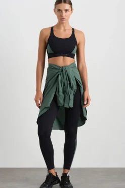 Contrast Adjustable Strap Sports Bra 321