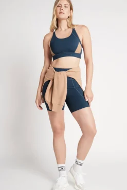 Contrast Adjustable Strap Sports Bra 321