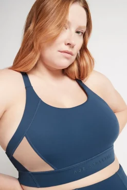 Contrast Adjustable Strap Sports Bra 321