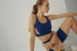 Contrast Adjustable Strap Sports Bra 321