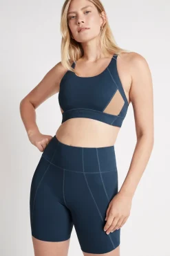 Contrast Adjustable Strap Sports Bra 321