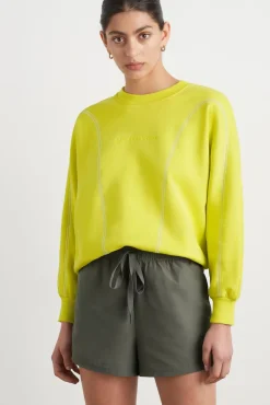 Contrast Stitch Crew Jumper 419