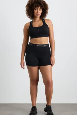 Contrast Zip Sports Bra 304