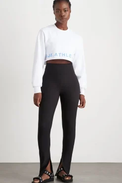 Crop Cut Out Crew Jumper 416