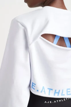 Crop Cut Out Crew Jumper 416