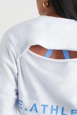 Crop Cut Out Crew Jumper 416