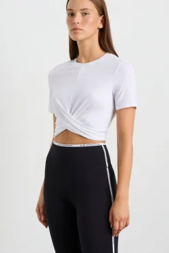 Crop Twist Front Tee 130