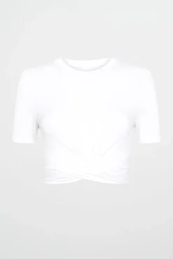 Crop Twist Front Tee 130