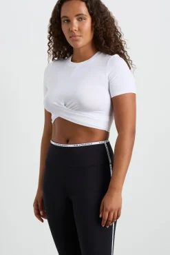 Crop Twist Front Tee 130