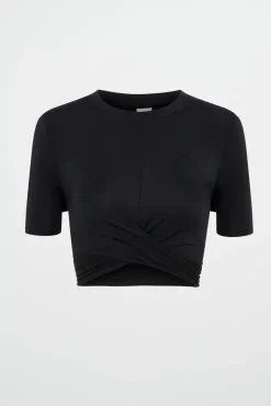Crop Twist Front Tee 130