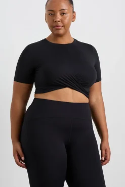 Crop Twist Front Tee 130
