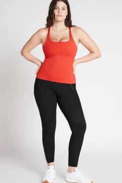 Cropped Adjustable Strap Racerback Tank 117