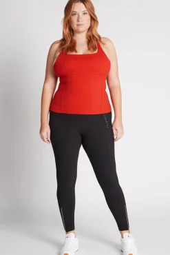 Cropped Adjustable Strap Racerback Tank 117