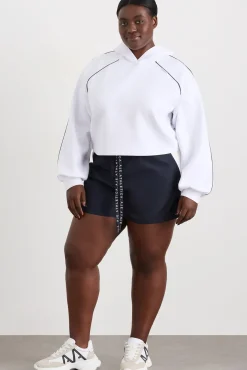 Cropped Contrast Hoodie 405