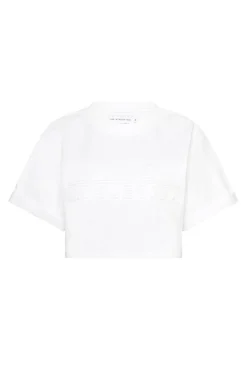 Cropped Embossed Classic Logo T-Shirt 105