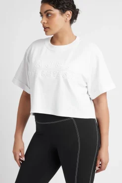 Cropped Embossed Classic Logo T-Shirt 105