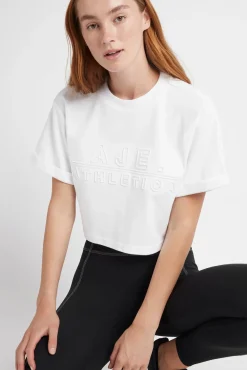 Cropped Embossed Classic Logo T-Shirt 105