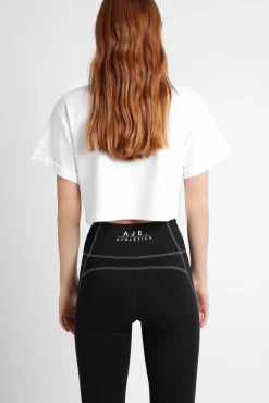 Cropped Embossed Classic Logo T-Shirt 105