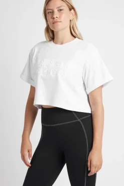 Cropped Embossed Classic Logo T-Shirt 105