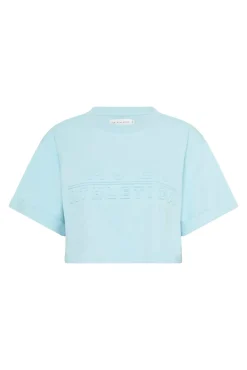 Cropped Embossed Classic Logo T-Shirt 105