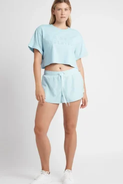 Cropped Embossed Classic Logo T-Shirt 105