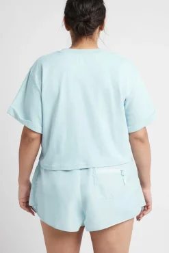 Cropped Embossed Classic Logo T-Shirt 105