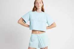 Cropped Embossed Classic Logo T-Shirt 105