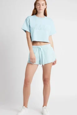 Cropped Embossed Classic Logo T-Shirt 105