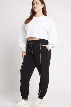 Cropped Embossed Logo Crew Jumper 413