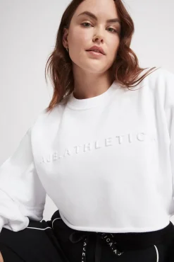 Cropped Embossed Logo Crew Jumper 413