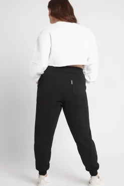 Cropped Embossed Logo Crew Jumper 413