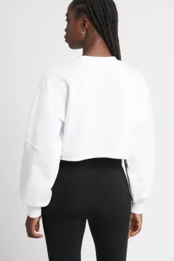 Cropped Embossed Logo Crew Jumper 413