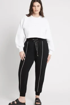 Cropped Embossed Logo Crew Jumper 413