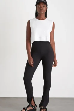 Cropped Embossed Signature Logo Tank 106