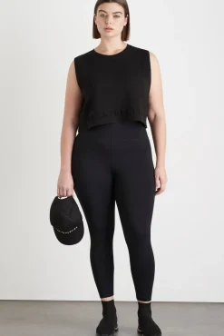 Cropped Embossed Signature Logo Tank 106