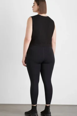 Cropped Embossed Signature Logo Tank 106