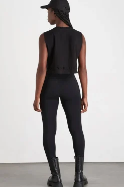 Cropped Embossed Signature Logo Tank 106