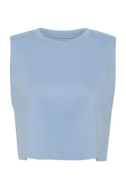 Cropped Embossed Signature Logo Tank 112