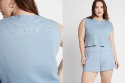 Cropped Embossed Signature Logo Tank 112