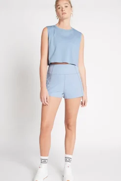 Cropped Embossed Signature Logo Tank 112