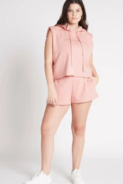 Cropped Established Short Sleeve Hoodie 402