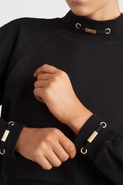 Cropped Fleece Funnel Neck Jumper 408