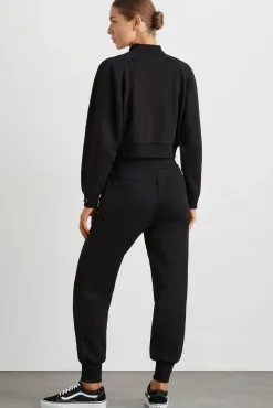 Cropped Fleece Funnel Neck Jumper 408