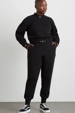 Cropped Fleece Funnel Neck Jumper 408