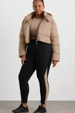 Cropped Hooded Puffer Jacket 764